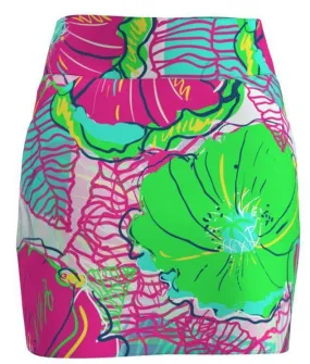 AB Sport Women's Preppy Floral Golf Skirt