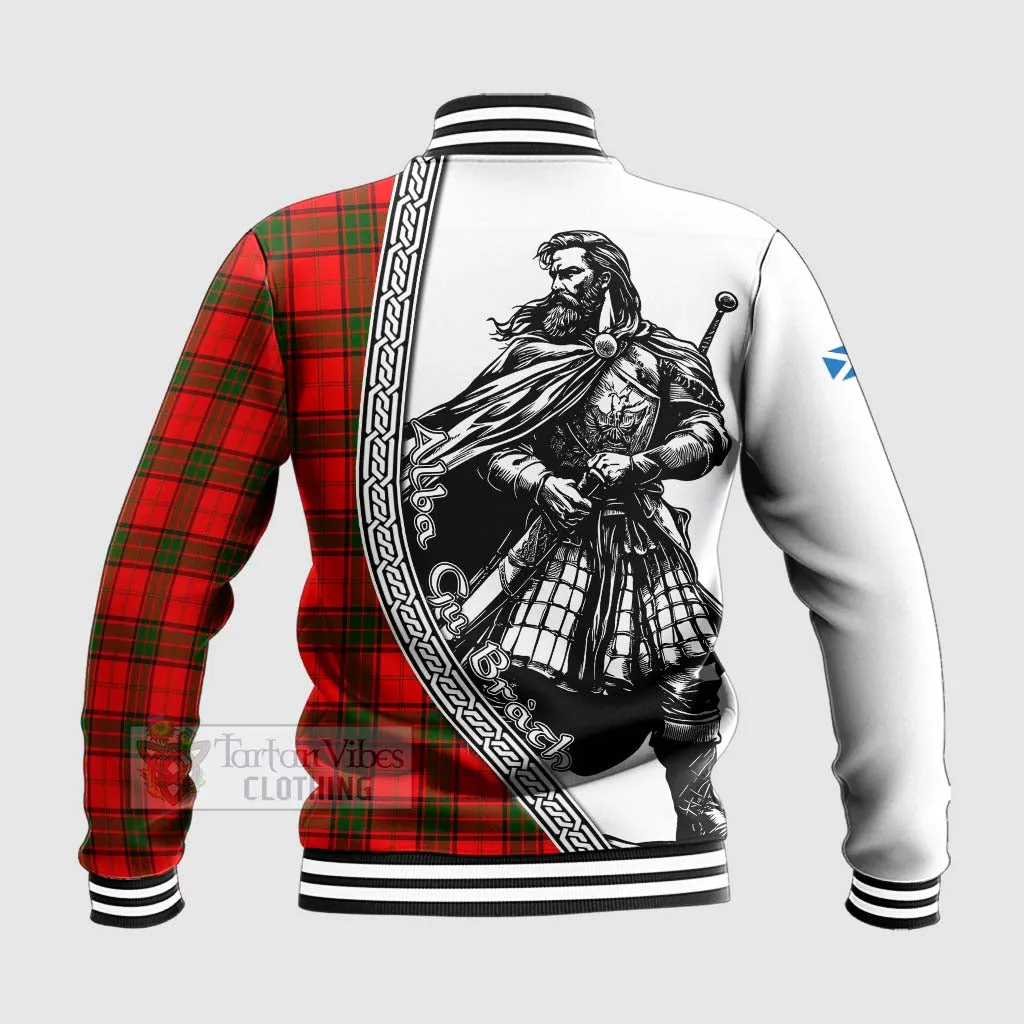 Adair Tartan Clan Crest Baseball Jacket with Highlander Warrior Celtic Style