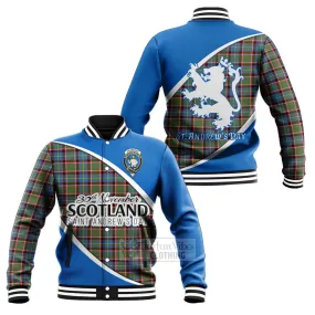 Aikenhead Family Crest Tartan Baseball Jacket Celebrate Saint Andrew's Day in Style