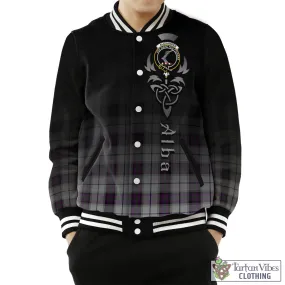 Alexander of Menstry Dress Tartan Baseball Jacket Featuring Alba Gu Brath Family Crest Celtic Inspired