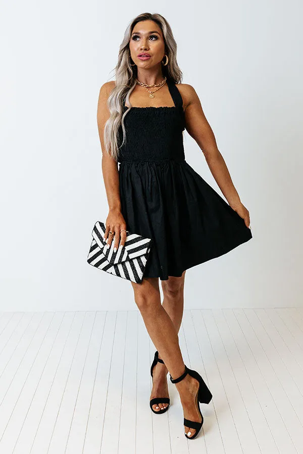 All The Allure Smocked Dress In Black