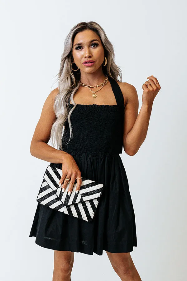All The Allure Smocked Dress In Black