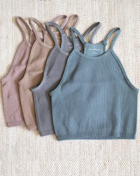 Halter Ribbed Top