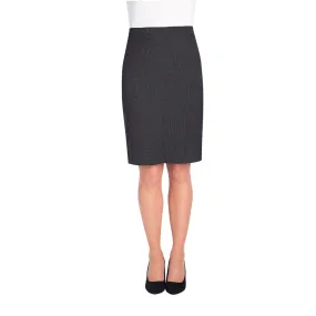 Juliet Straight Skirt Charcoal Polka Dot