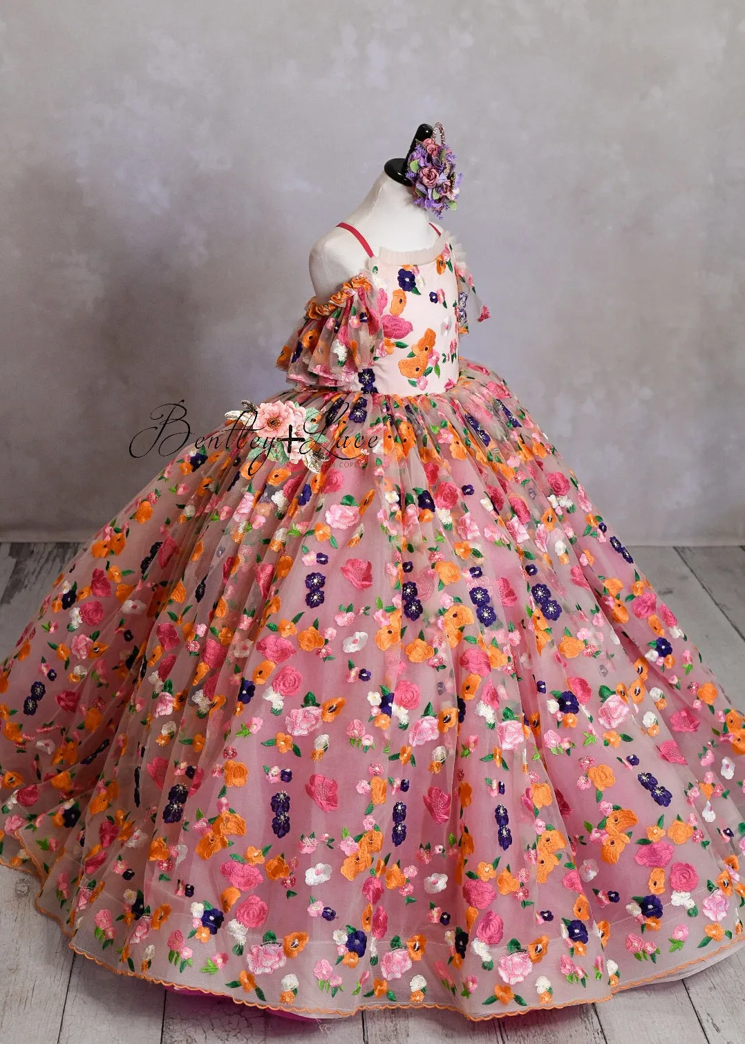 Retired rental - ec "Enchanted" -  Floor Length Dress ( 5 Year - Petite 6 Year)