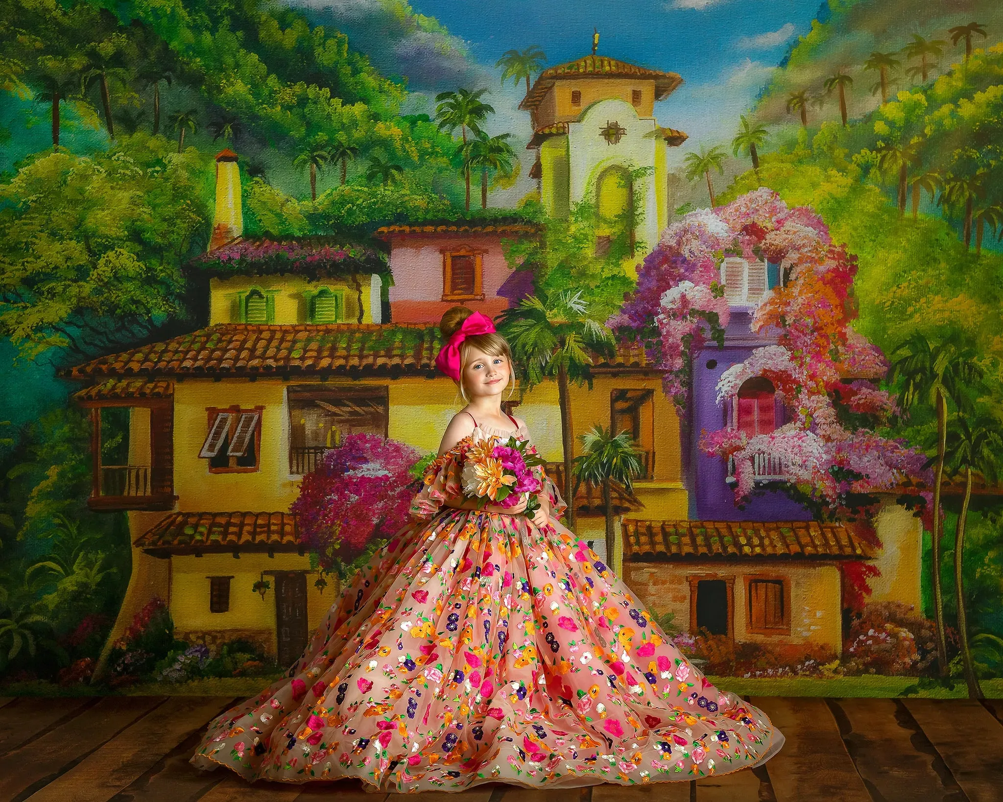 Retired rental - ec "Enchanted" -  Floor Length Dress ( 5 Year - Petite 6 Year)