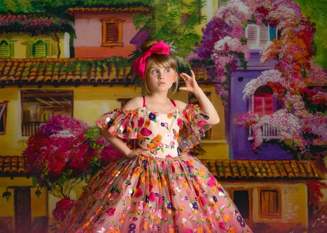 Retired rental - ec "Enchanted" -  Floor Length Dress ( 5 Year - Petite 6 Year)